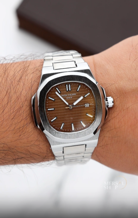 ساعة باتيك فيليب رجالي (ساعة + علبة فخمة)